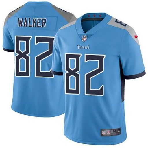Men Tennessee Titans #82 Delanie Walker Nike Light Blue Vapor Limited NFL Jersey->tennessee titans->NFL Jersey